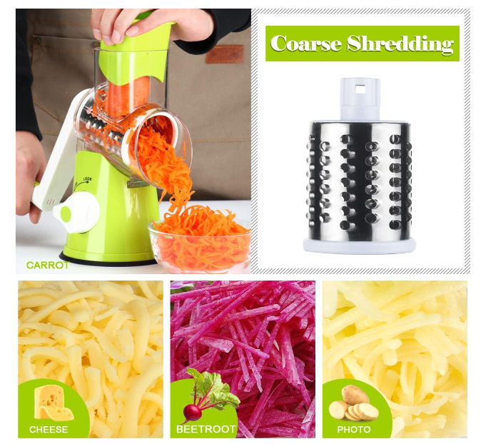 Manual Vegetable Cutter | Multifunctional Round Kitchen Slicer Gadget | Food Processor | Blender Cutter.